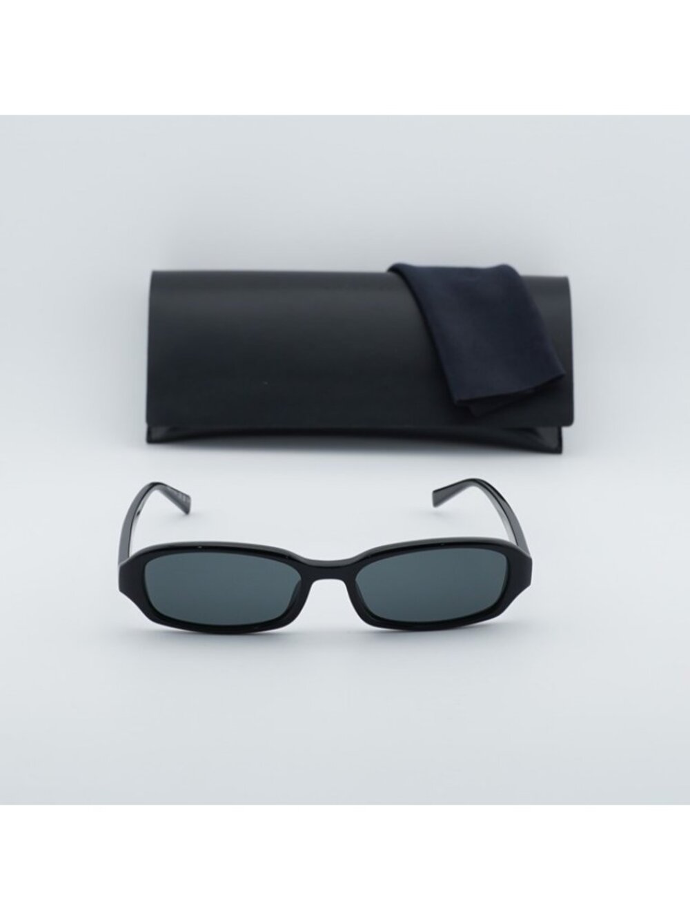 Saint Laurent SL872 ERIN 001 Sunglasses Black Rectangle Frame, Black Lenses - Picture 11 of 11